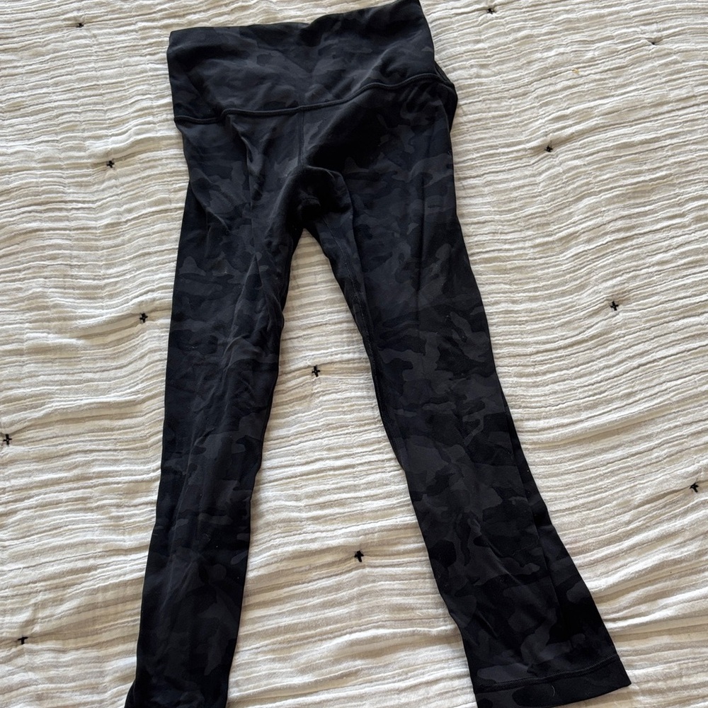 lululemon athletica Black Camouflage Leggings